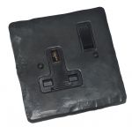 Wrought Iron Forged & Waxed 13A Single Gang Switched Socket (FW26B)